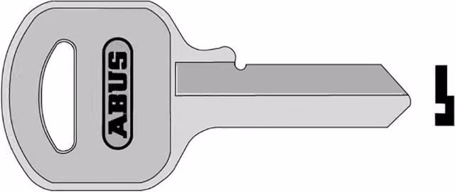 ABUS 55 Series Mechanical Key Blanks in Silver and Multicolour Brass