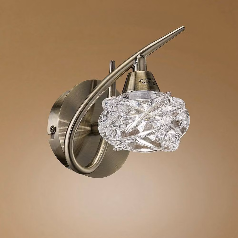 Netlighting Maremagnum Switched Wall Lamp with G9 Bulb in Antique Brass and Bronze – 2