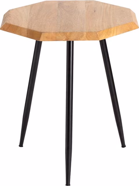 MH London Rolande Mid-Century Square Wood End Table in Brown