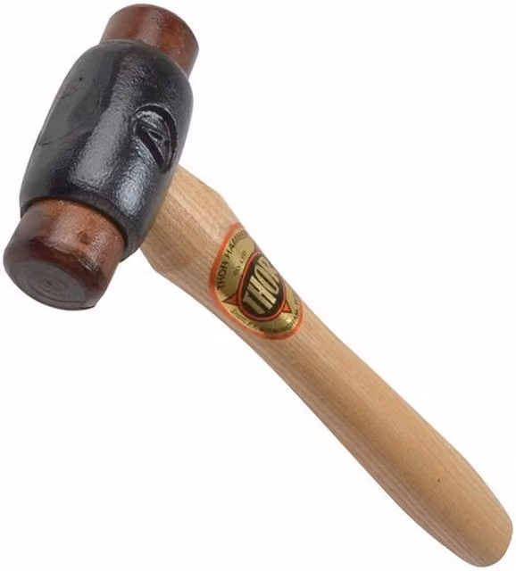 Thor Hide Hammer with Wood Handle in Brown and Multicolour