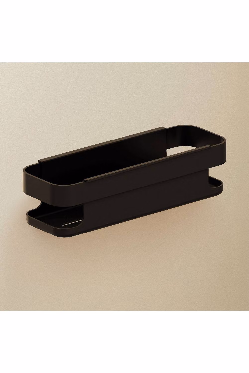 Cosmic Wall Mounted Metal Shower Caddy in Matt Black, Width: 30 cm – 2