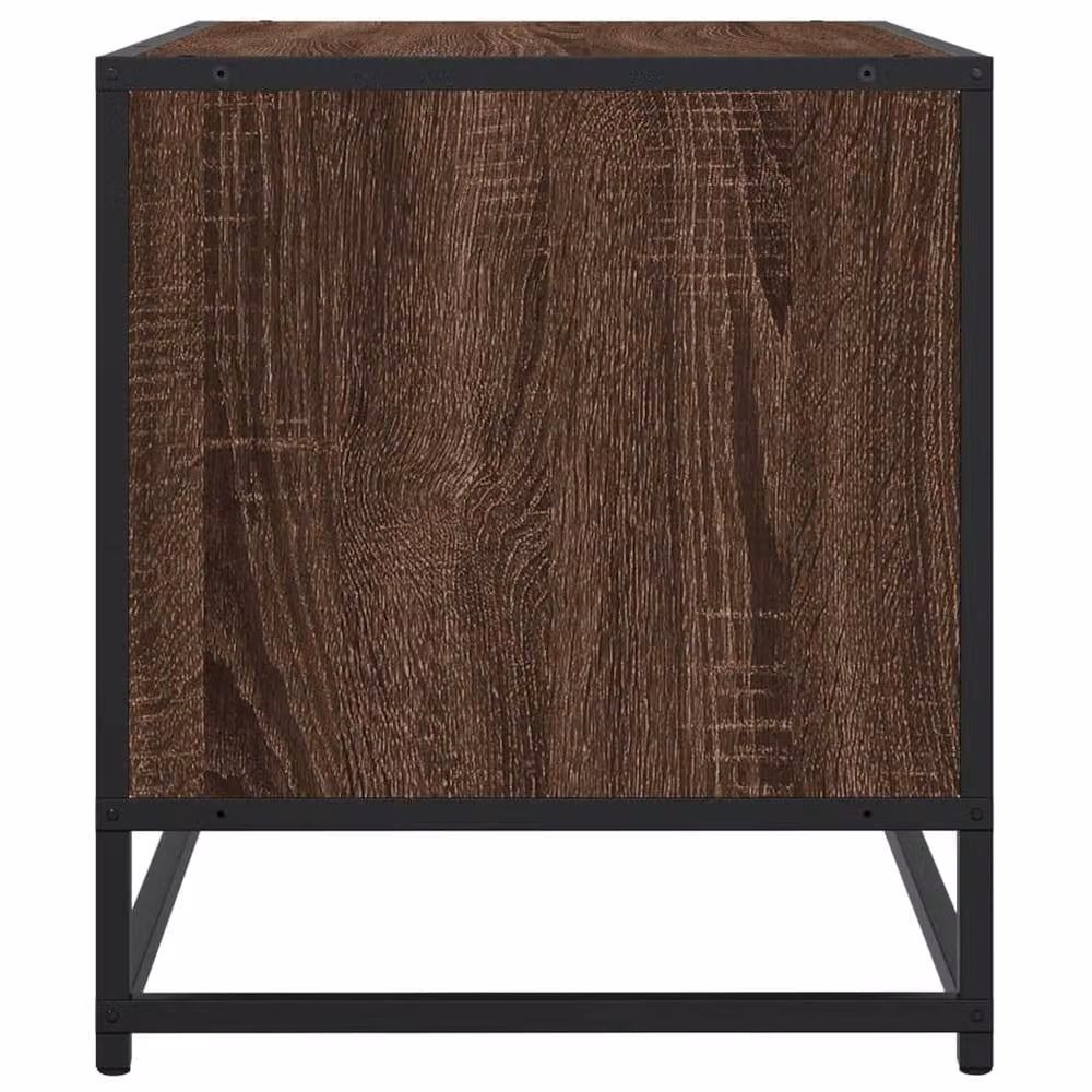 Berkfield Home Industrial TV Cabinet in Brown Oak, W/D/H: 120.5 x 40 x 46 cm – 3