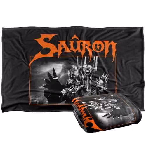 LOGOVISION Lord of the Rings Sauron Super Soft Silky Touch Fleece Throw Blanket, Multicolour, W: 91.44 cm x D: 91.44 cm