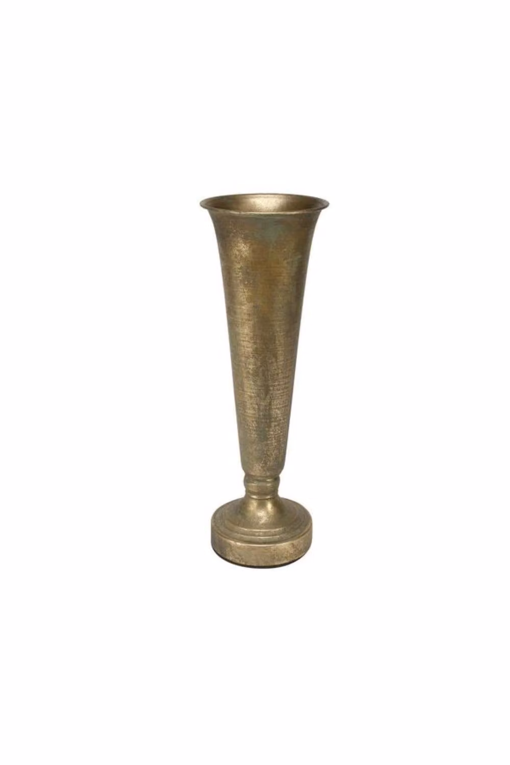 KDMD Brocante Antique Metal Flower Vase, Gold, Small – 2