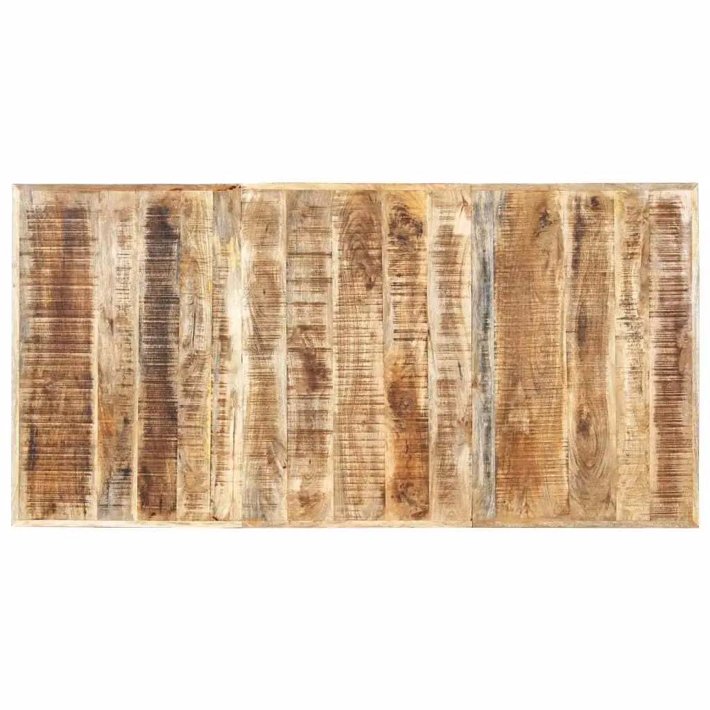 Berkfield Home Rectangular Dining Table in Brown Solid Mango Wood, W/D/H: 180 x 90 x 76 cm – 2
