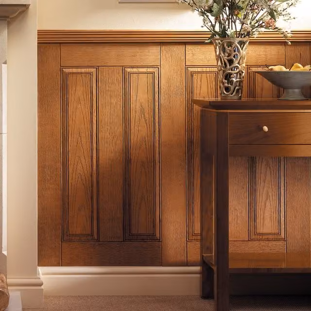 Easipanel Raised and Fielded MDF Wall Panels in Brown