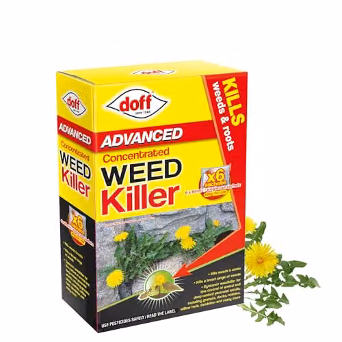 Doff Advanced Concentrated Weedkiller 6 x 0.1 l Sachets in Yellow and Multicolour – 1