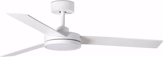 Faro White Modern Ceiling Fan with LED Light and Remote Control