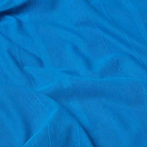 Homescapes Rajput Ribbed Cotton Throw, Petrol Blue, W: 225 cm, D: 255 cm – 4
