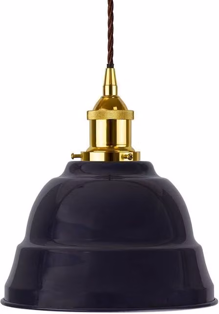 SE Home Lincoln Pendant Light in Navy Blue, Gold and Brown – 1