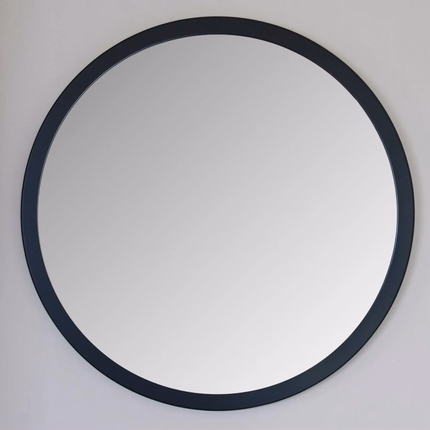 Yearn Mirrors Round Modern Wall Mirror in Black, Diameter: 80 cm – 4