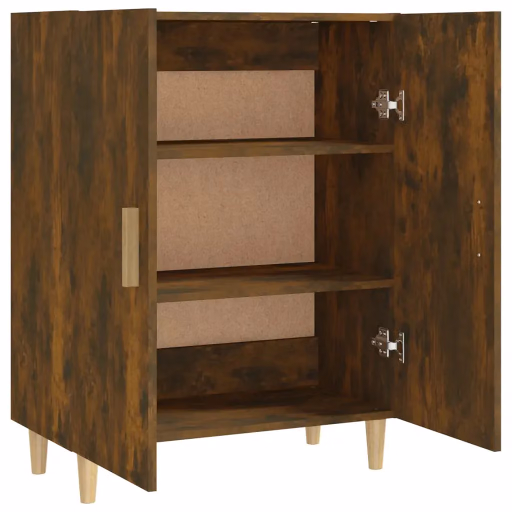 Berkfield Home Smoked Oak Sideboard in Brown, W/D/H: 70 x 34 x 90 cm – 4