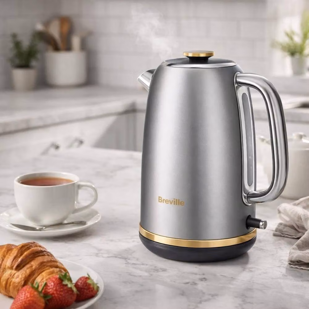 Breville Mostra VKT139 Stainless Steel Jug Kettle, 1.7 l, 2500 W, Silver and Gold – 3