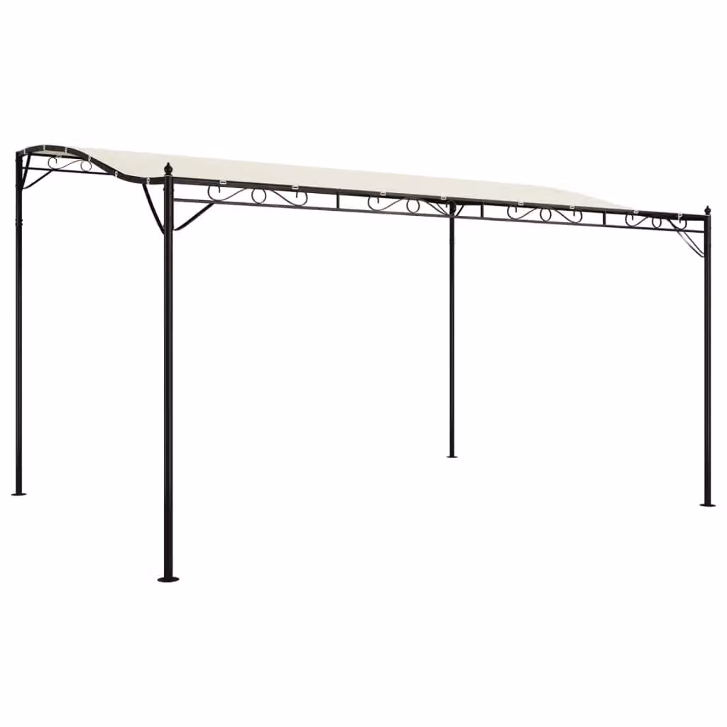 Berkfield Home Canopy in Beige with Steel Frame and Polyester Fabric, 4 x 3 m – 2