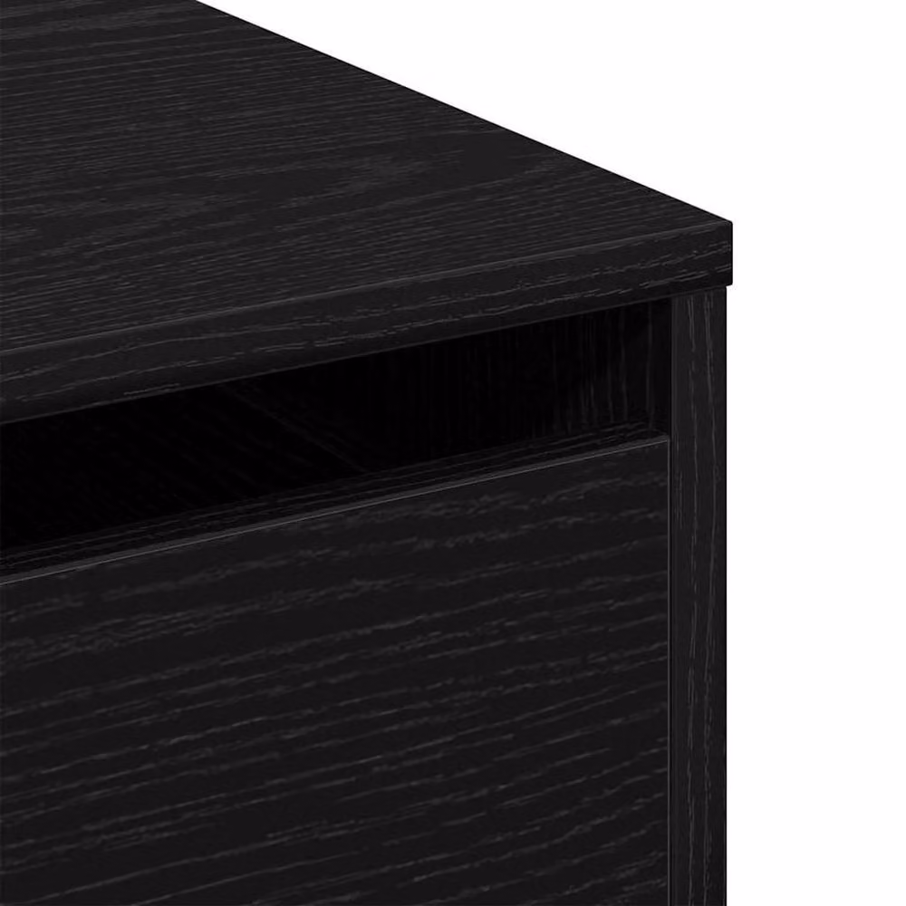 Berkfield Home Modern Corner Chest of Drawers in Black Oak, W/D/H: 80 x 41 x 58 cm – 5