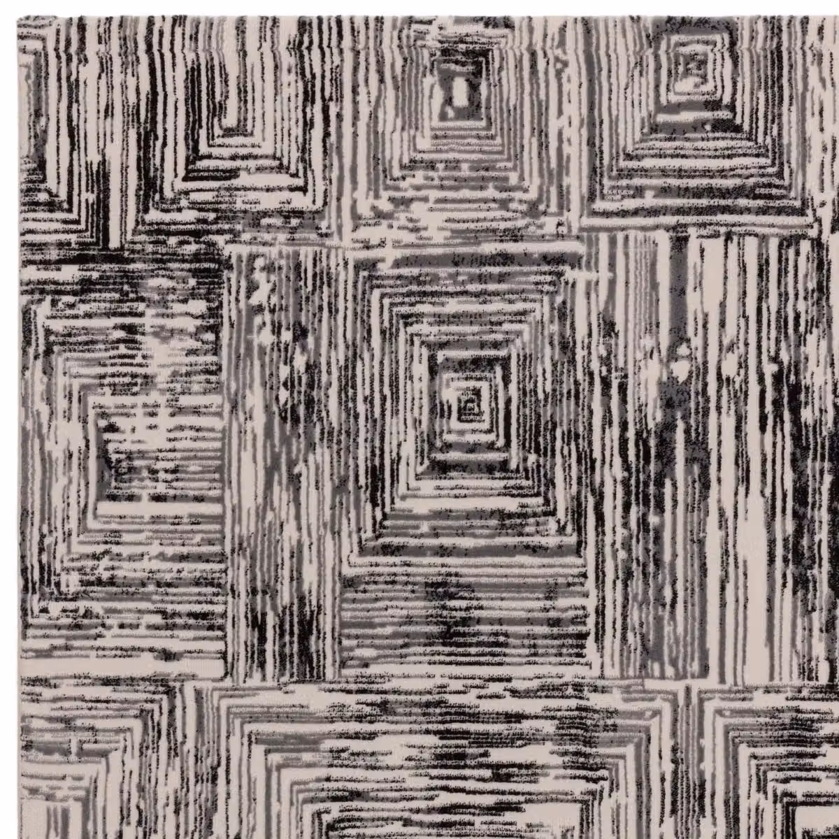 The Rug Shop UK Grey Modern Striped Machine Woven Area Rug W: 200 cm, D: 290 cm – 2