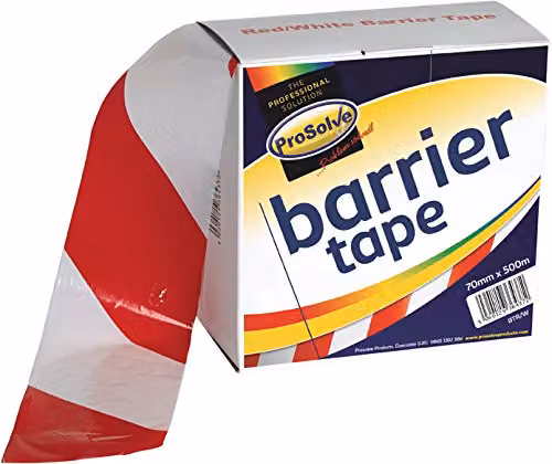 Prosolve BTR/W Red and White Barrier Tape