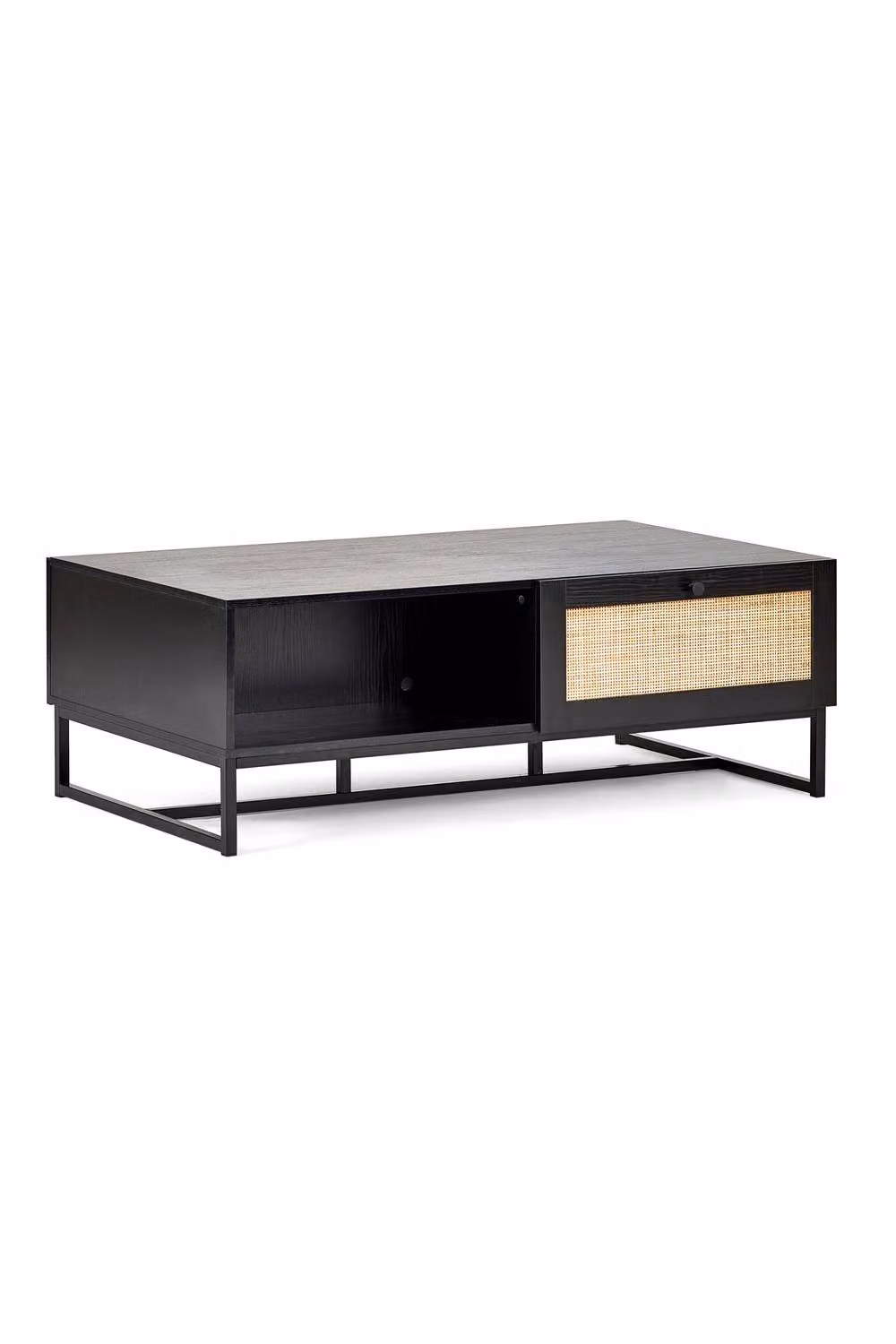 Julian Bowen Padstow Black Rattan Rectangular Coffee Table – 3