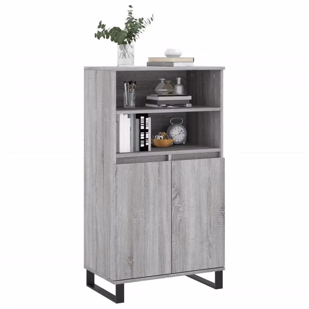 Berkfield Home Grey Sonoma Highboard W/D/H: 60 x 36 x 110 cm – 3