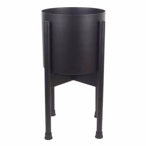 Leaf Design UK Leaf Modern Metal Tabletop Planter in Black