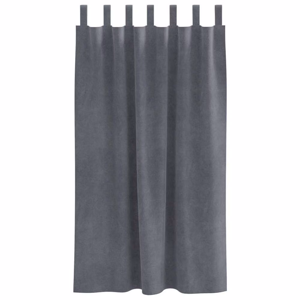 Berkfield Home Blackout Velvet Curtains with Hanging Loops, 2 Pack, Super Light Grey – 4
