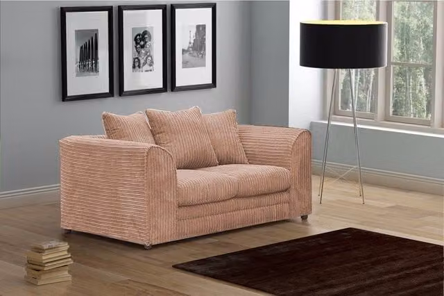 Snugg Furniture UK Limited Milo Jumbo Cord 2 Seater Sofa in Light Beige – 1