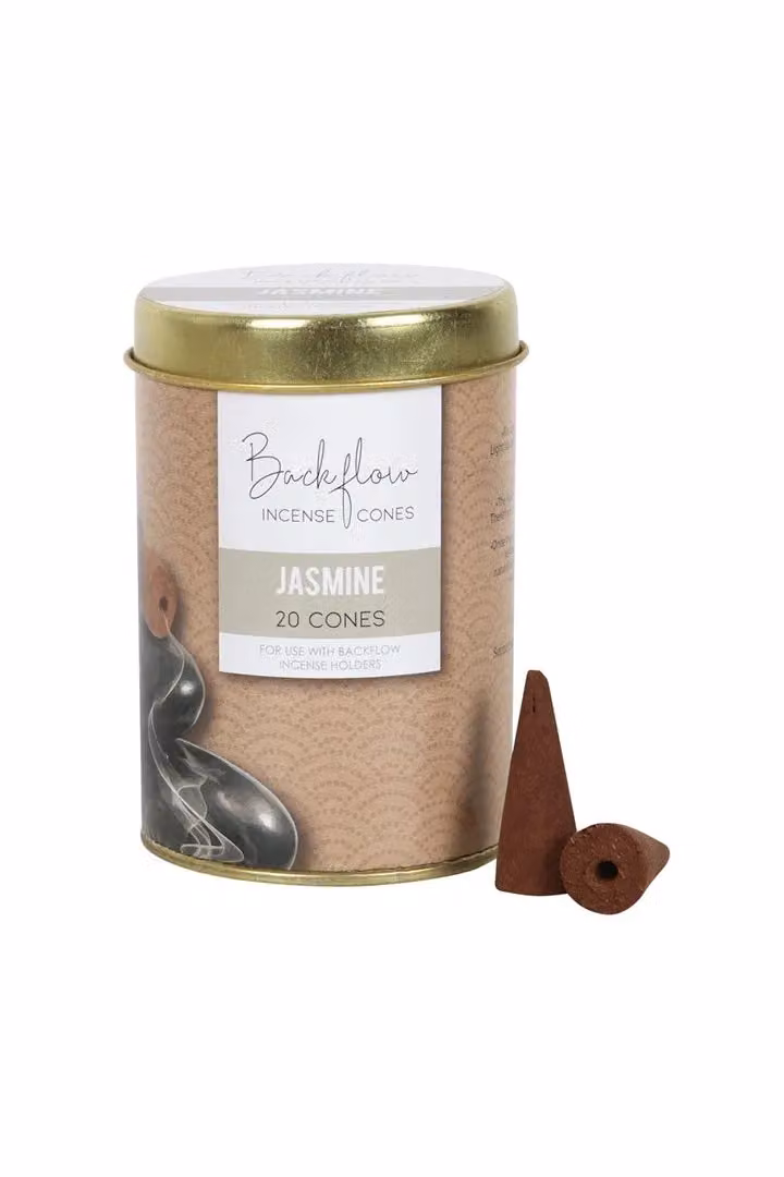 Elements Home Fragrance Jasmine Jumbo Backflow Cones, 6 Tins, Brown – 2
