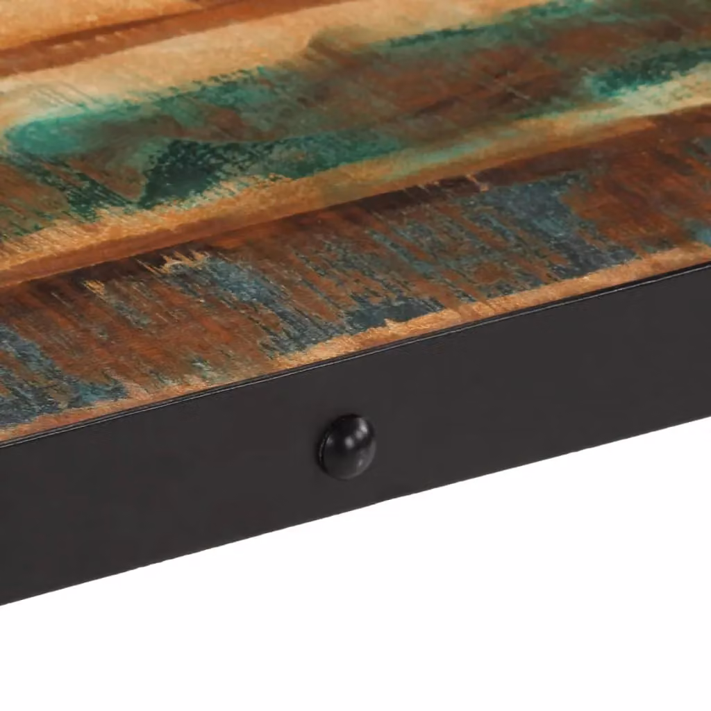 Berkfield Home Reclaimed Wood Coffee Table with Castors, W/D/H: 100 x 55 x 26 cm – 6