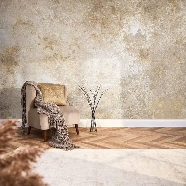 I Love Wallpaper Moritz Full Wall Mural in Sand, 350cm