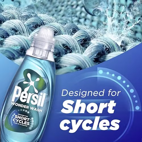 Persil Wonder Wash Speed Clean Non Bio Liquid Detergent Fast-Acting Formulation, 1.08 l (40 Washes) – 2