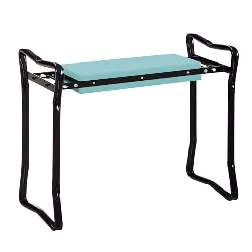 Outsunny 2-in-1 Foldable Garden Kneeler and Seat Bench, Green