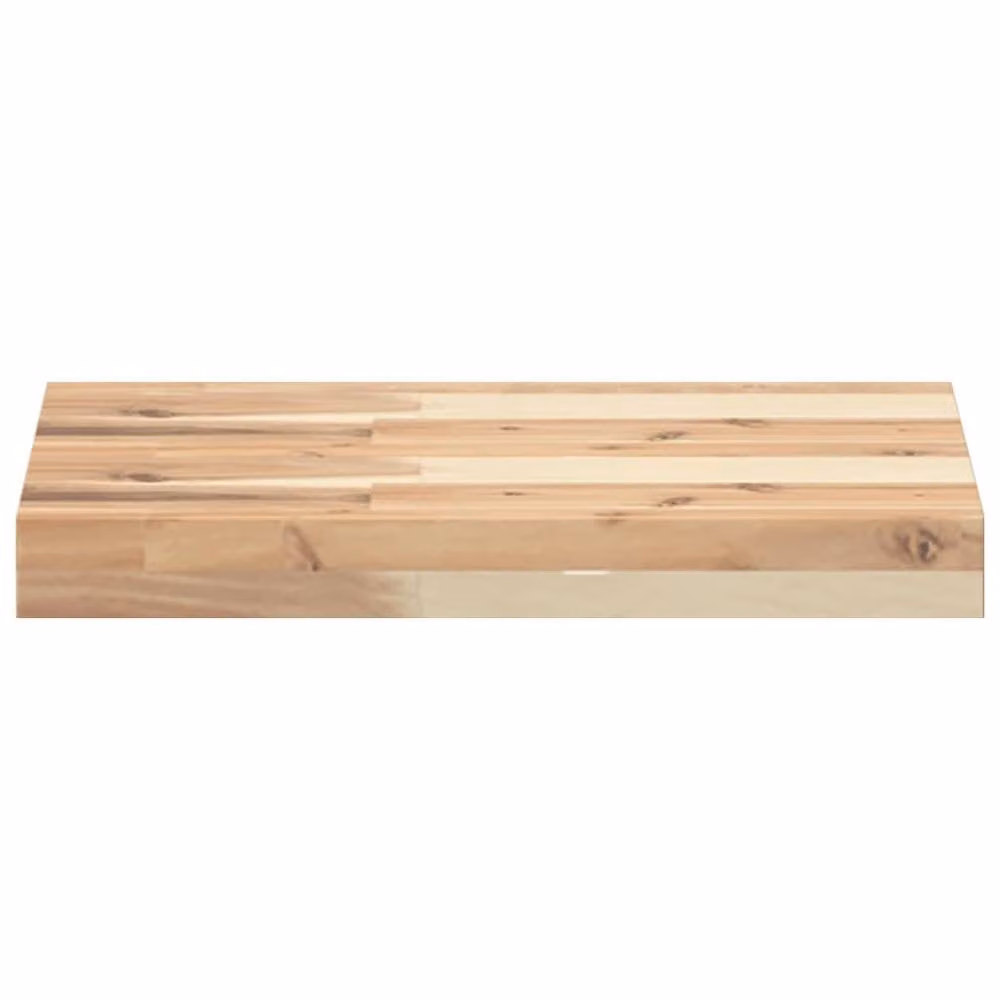 Berkfield Home Rectangular Solid Wood Acacia Table Top, Brown, W: 60 cm, D: 30 cm, H: 4 cm – 2