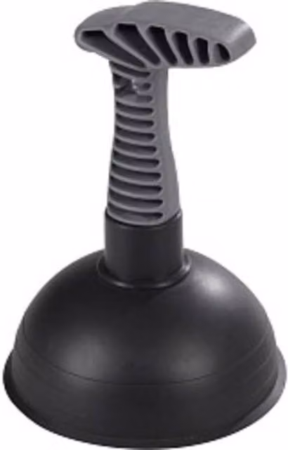 SupaHome Pistol Grip Sink Plunger in Black