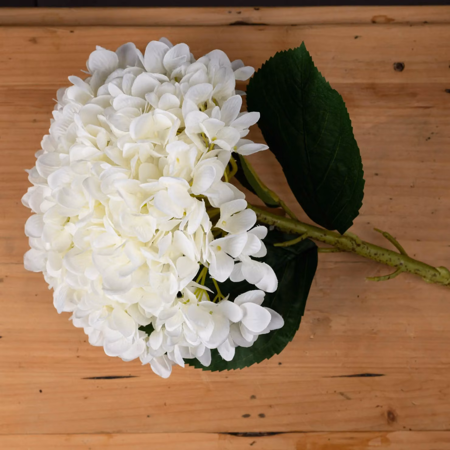 Love Lace White Hydrangea Oversized Artificial Textile Flower – 2