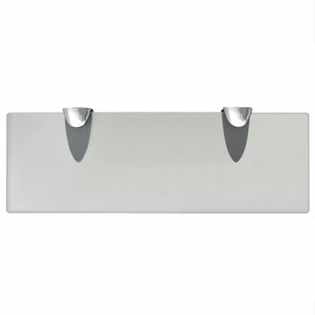 Berkfield Home Modern Floating Glass Wall Shelf, Clear, W: 30 cm, D: 10 cm, Thickness: 8 mm