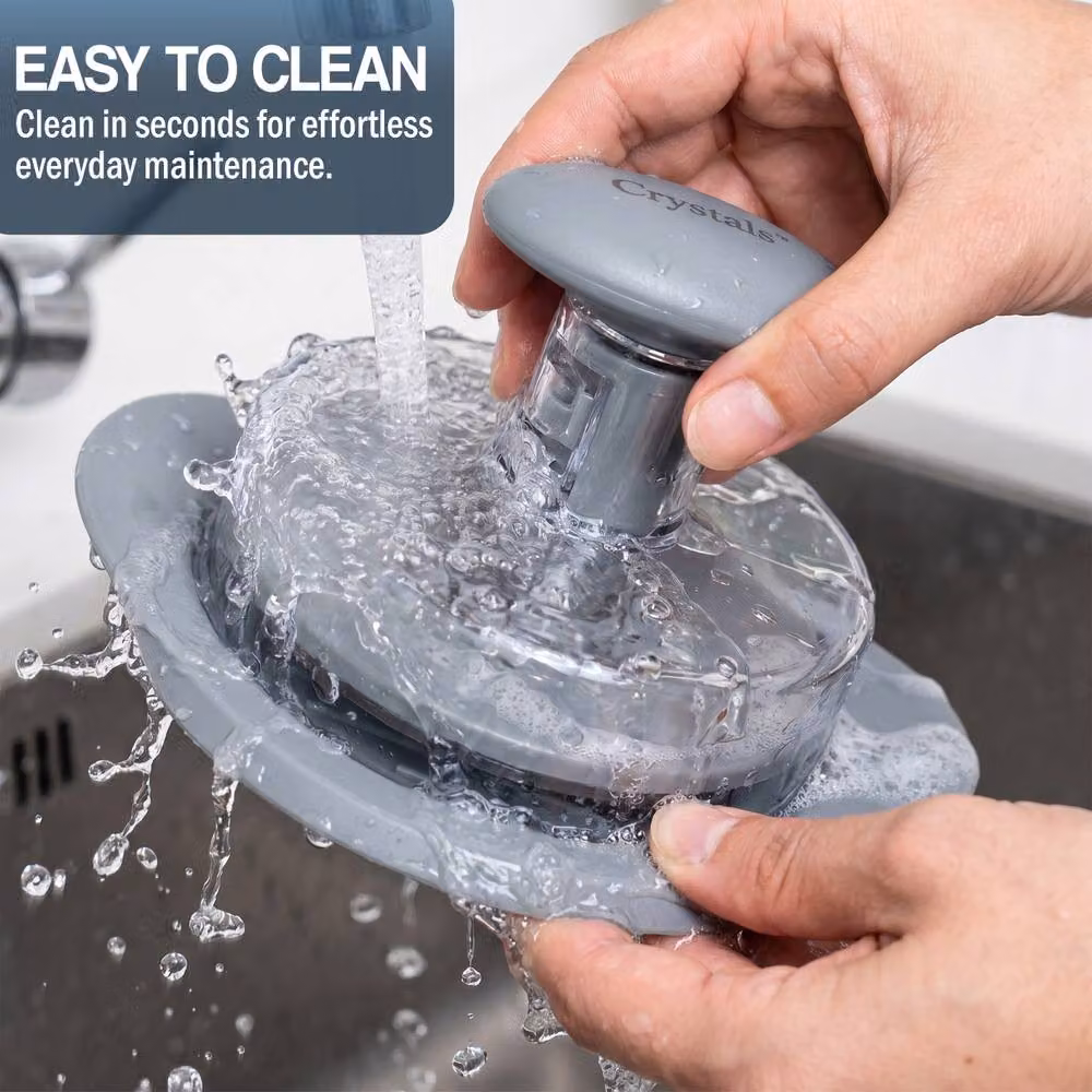 Crystals Non Stick Round Burger Press and Hamburger Patty Maker in Grey – 4