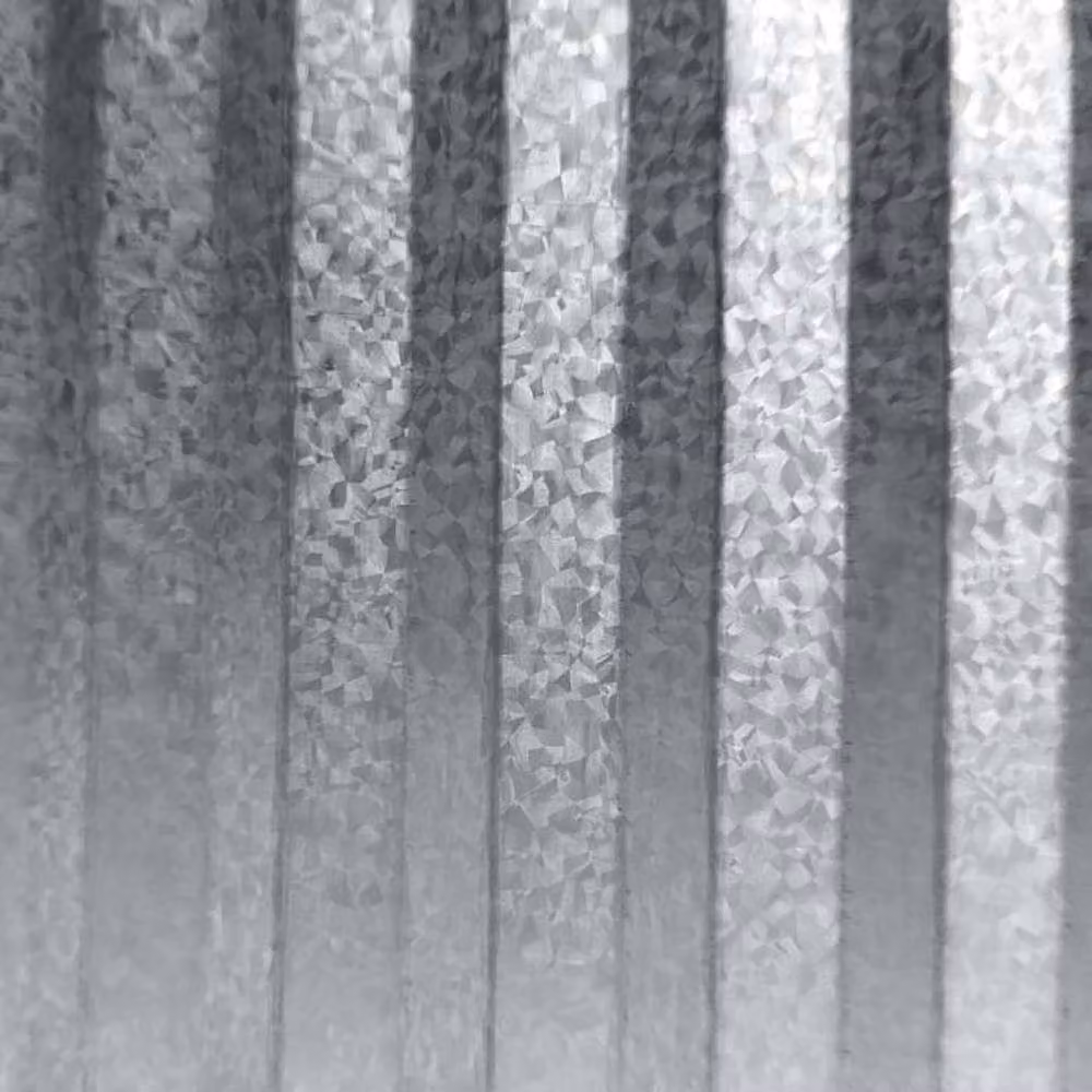 Primrose Galvanised Steel Wavy Lawn Path Edging Roll in Silver, 10m – 4