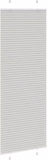 Berkfield Home Single Pleat Day and Night Blind in Light Grey, W: 80 cm, H: 200 cm
