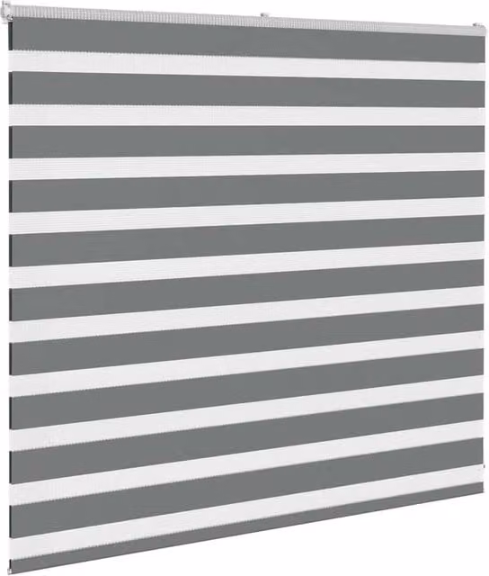 Berkfield Home Elegant Zebra Blind in Dark Grey, W: 160 cm, H: 100 cm – 1