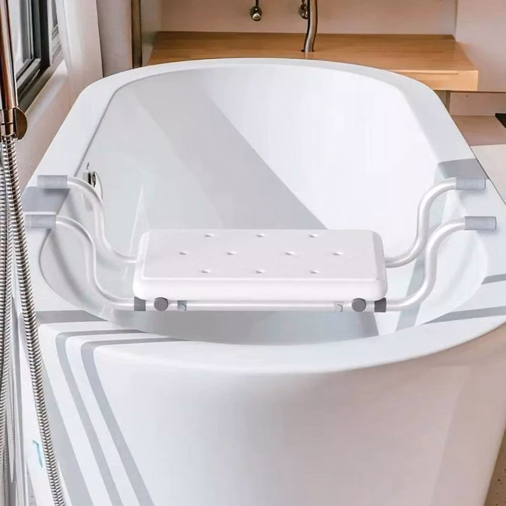 SPETLEK Adjustable Suspended Bath Seat and Bathtub Bench in White – 2