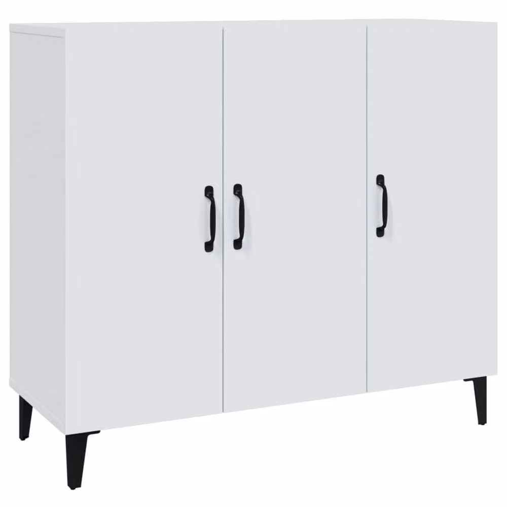 Berkfield Home White Modern Sideboard, W/D/H: 90 x 34 x 80 cm – 2