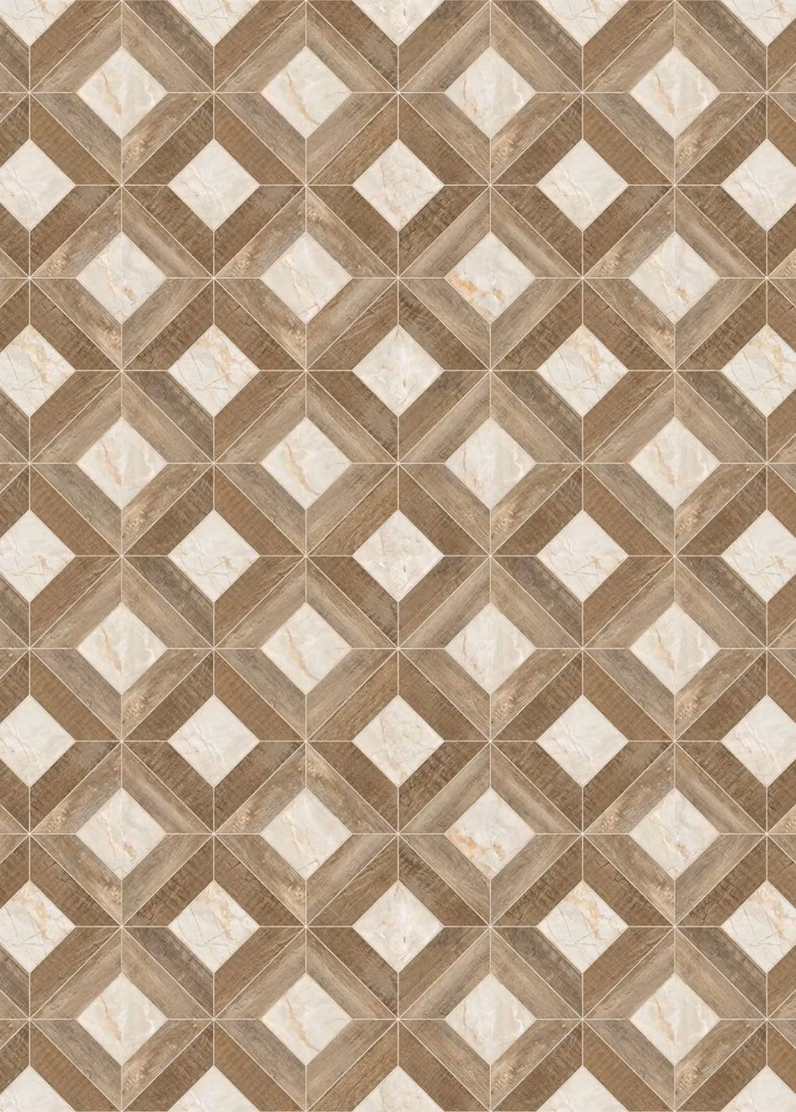 Artsy Mats Parquet Style Mosaic Vinyl Floor Mat, Multicolour Brown, W: 72 cm, L: 100 cm – 2
