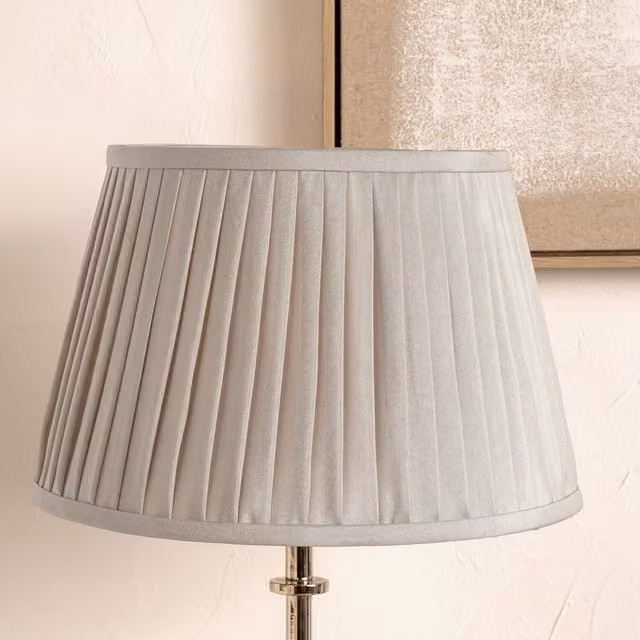 Pacific Lifestyle Classic Cone Fabric Lamp Shade in Beige, Taupe or Yellow, Diameter: 30 cm