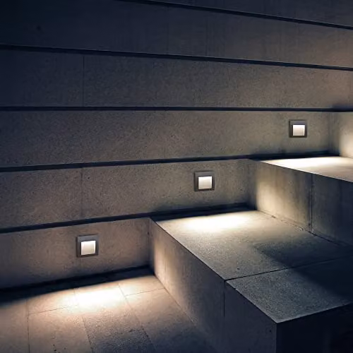 Netlighting Face LED Outdoor Square Wall Light Grey IP65 – 2