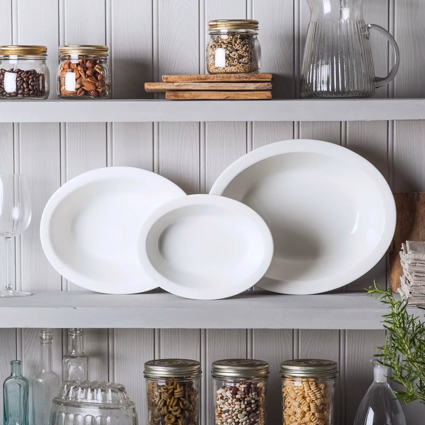 WM Bartleet & Sons White Porcelain Oval Pie Dish Set of 3 – 2