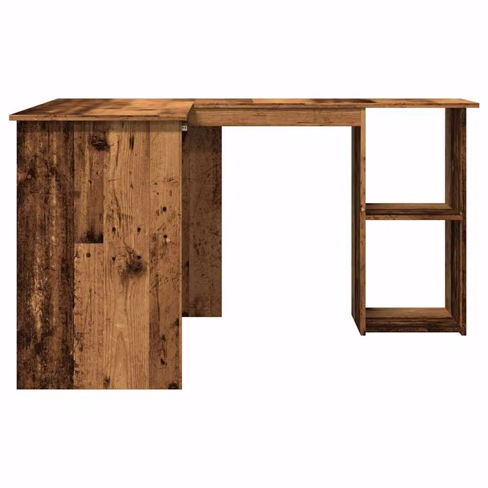 Berkfield Home Modern Corner Desk in Brown, Engineered Wood, W/D/H: 120 x 140 x 75 cm – 4
