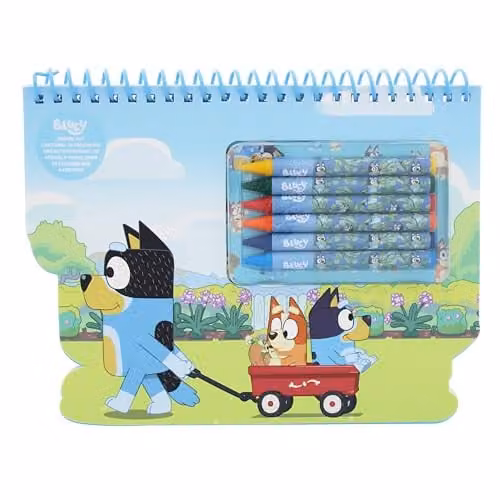 Blueprint Collections Bluey Drawing and Colouring Travel Set in Blue