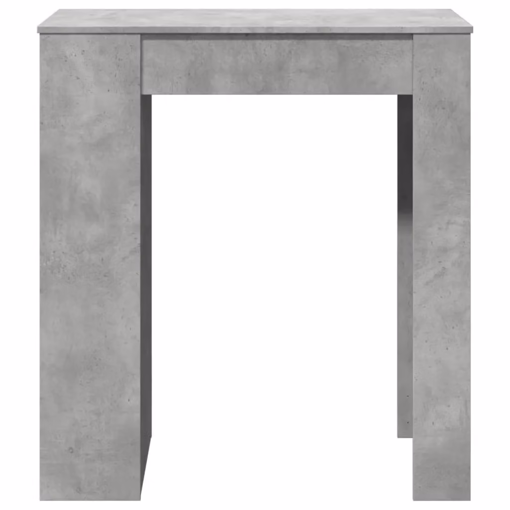 Berkfield Home Bar Table with Racks in Concrete Grey, W/D/H: 95 x 47 x 103.5 cm – 3