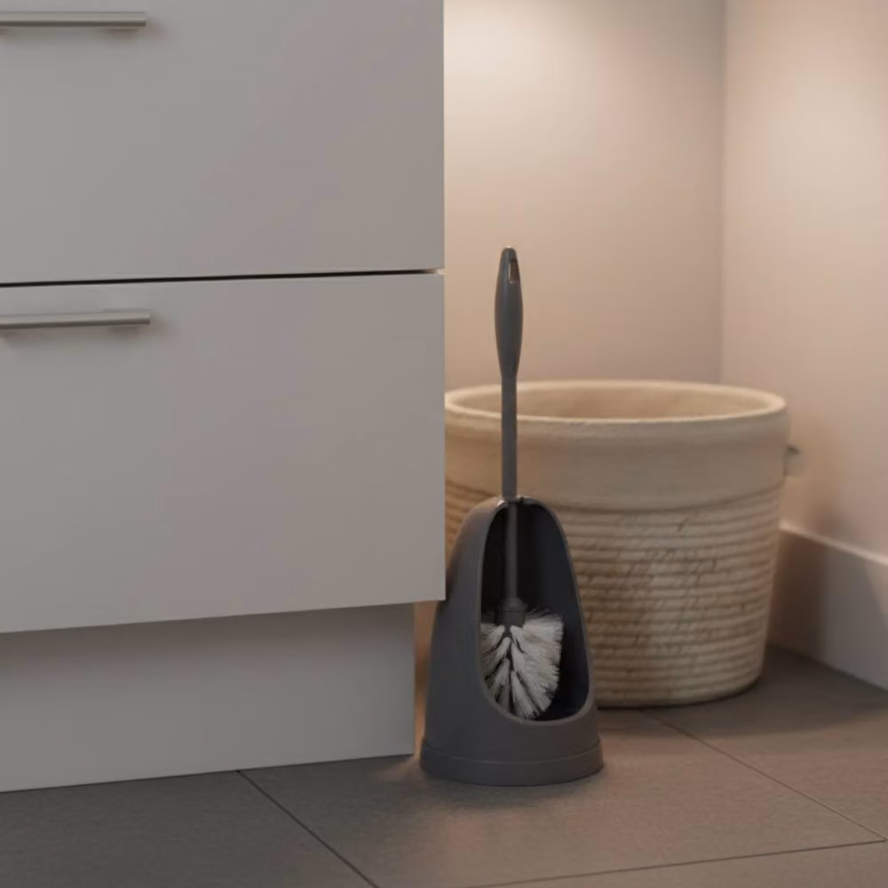 Bedsland H+ Grey Toilet Brush and Holder Set – 4