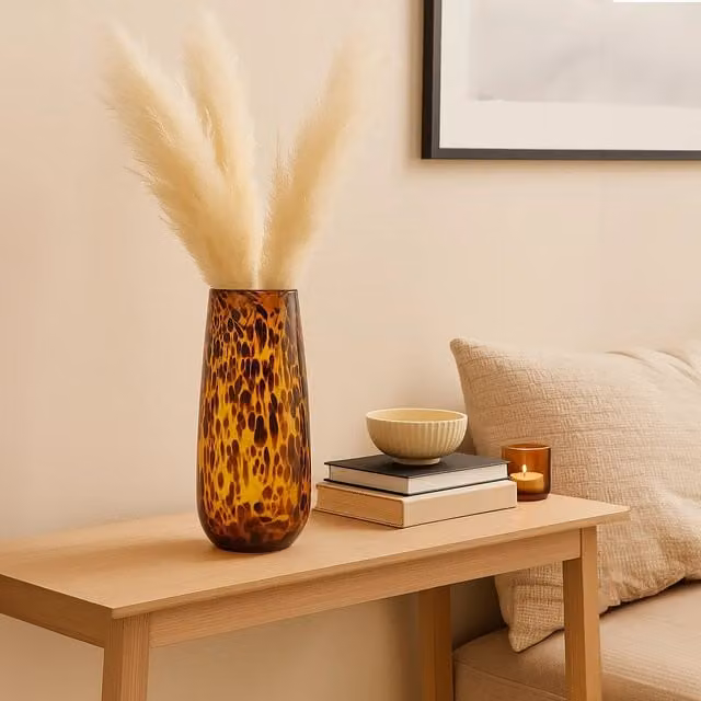 Interiors by Premier Hermosa Gold Small Ceramic and Glass Bottle Vase in Gold and Brown